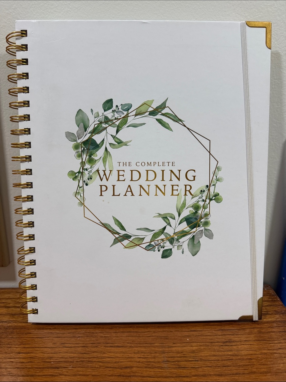 Wedding Planner Notebook - White with Green Botanical Cover